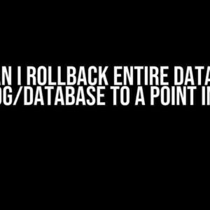 How can I rollback entire Databricks catalog/database to a point in time?