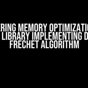 Mastering Memory Optimization for Python Library Implementing Discrete Fréchet Algorithm